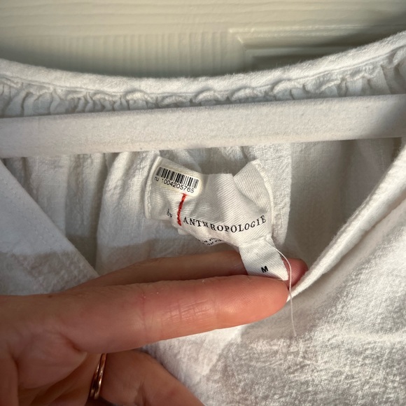Anthropologie White Tiered Top - Picture 5 of 6